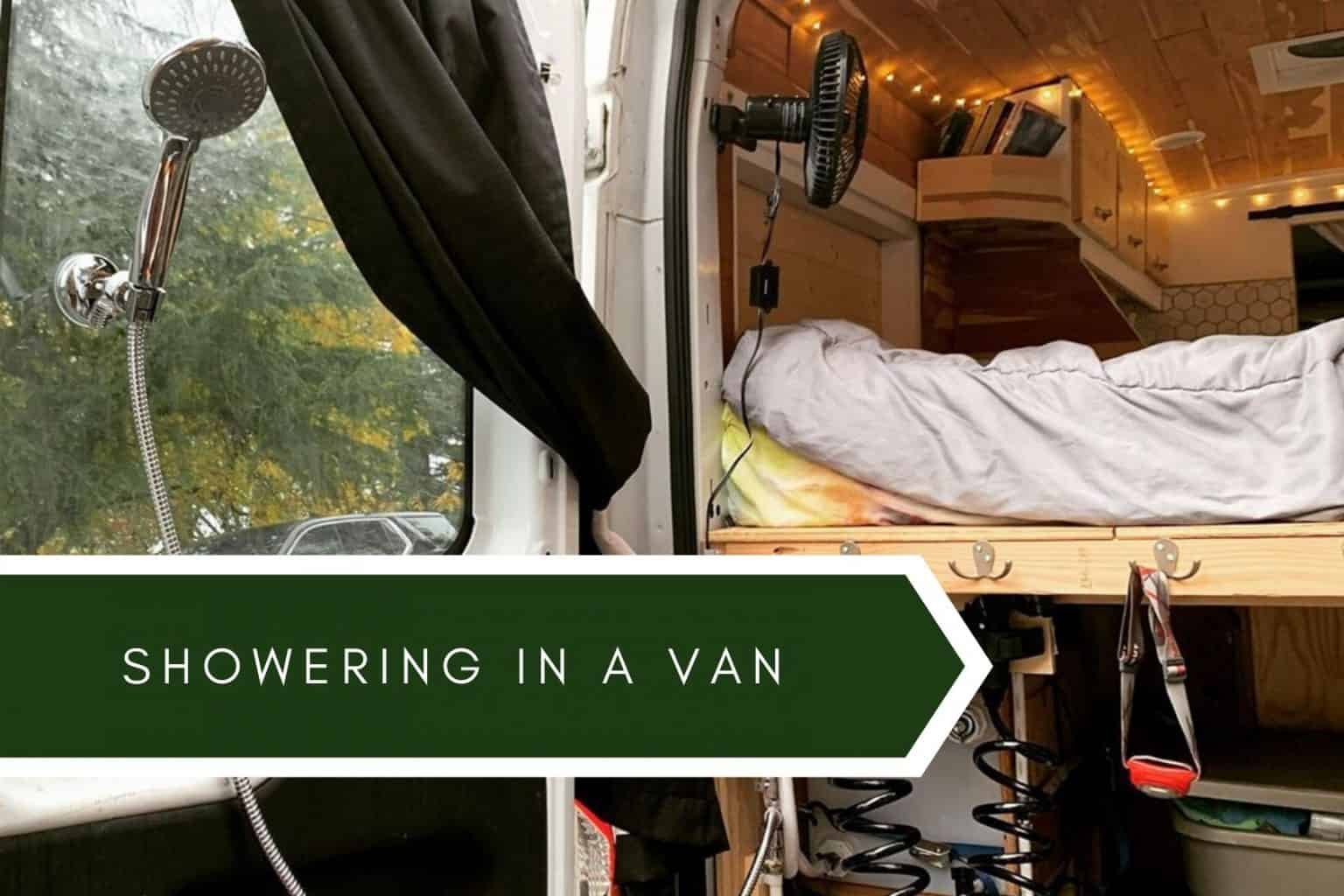 Showering in a van Uk Vanlife