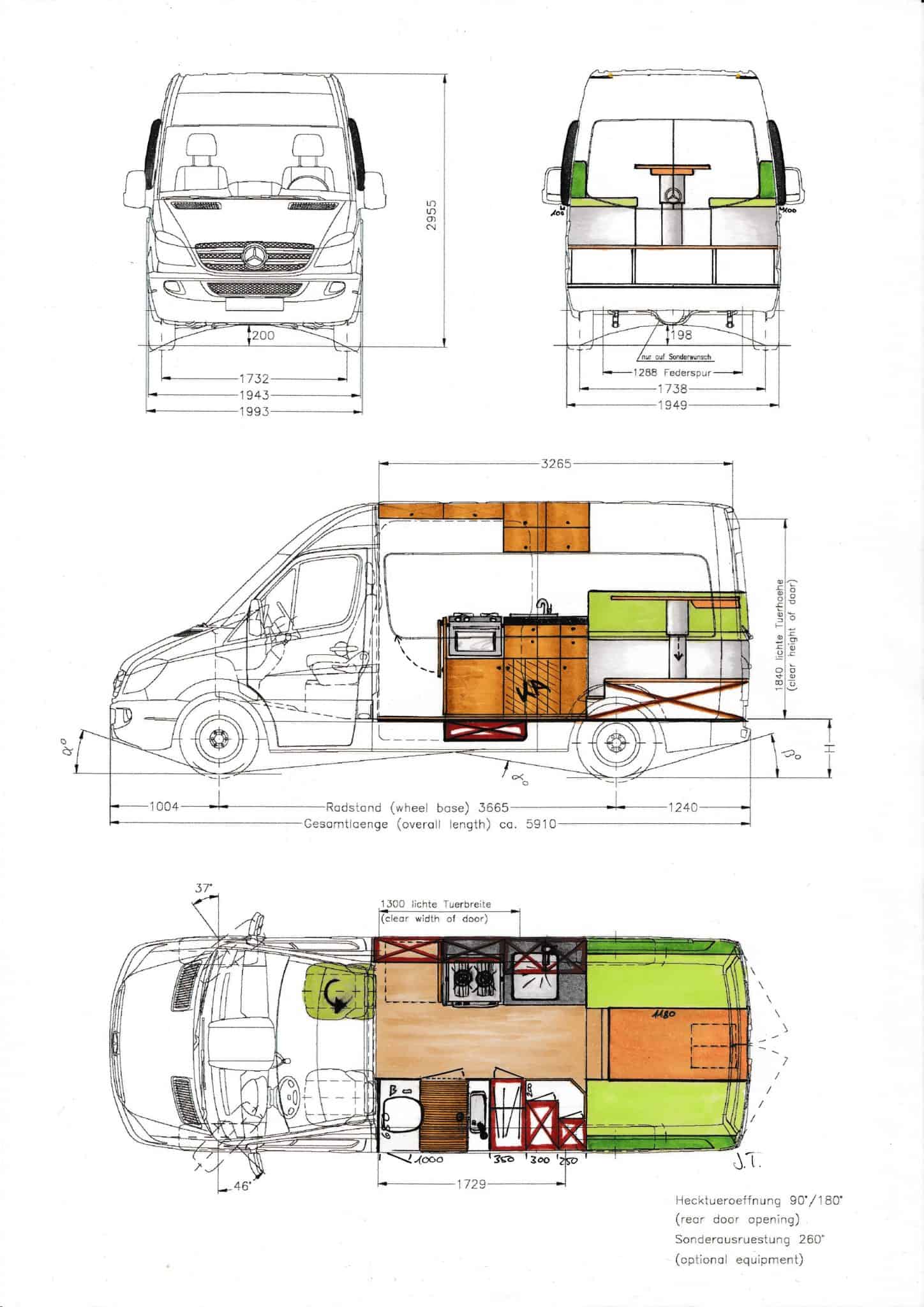 How to design a camper van layout Uk Vanlife